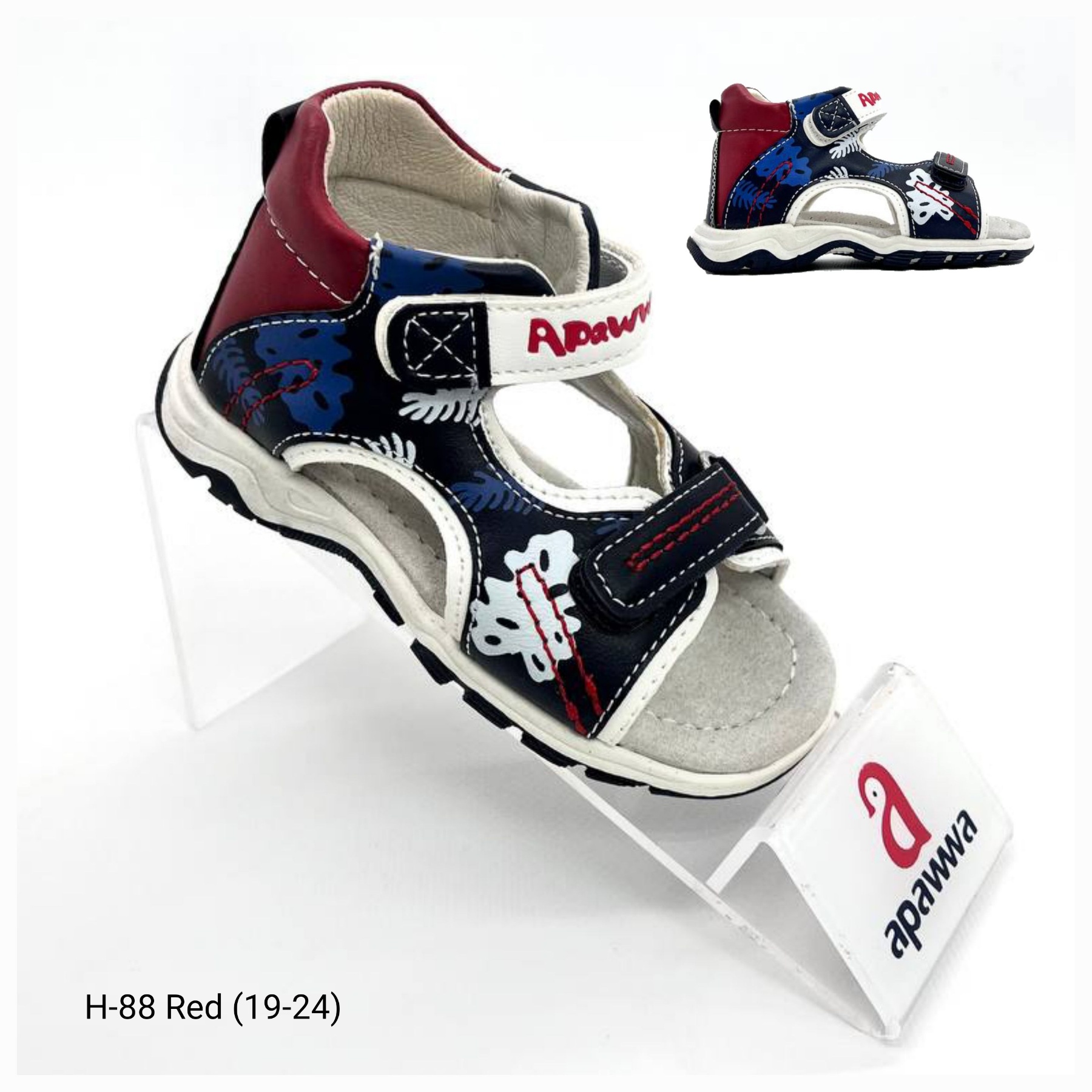 Босоножки DvaClibee (19-24) Apa-H88 red (лето)
