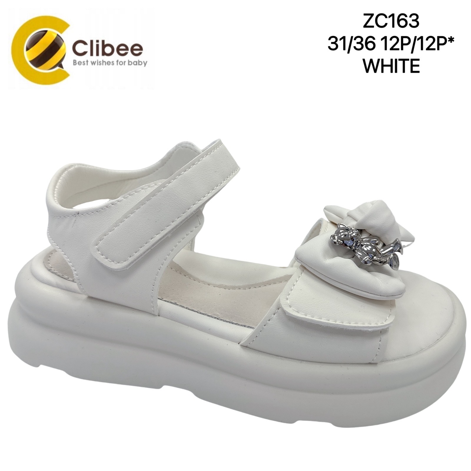 Босоножки DvaClibee (31-36) LD-ZC163 white (лето)