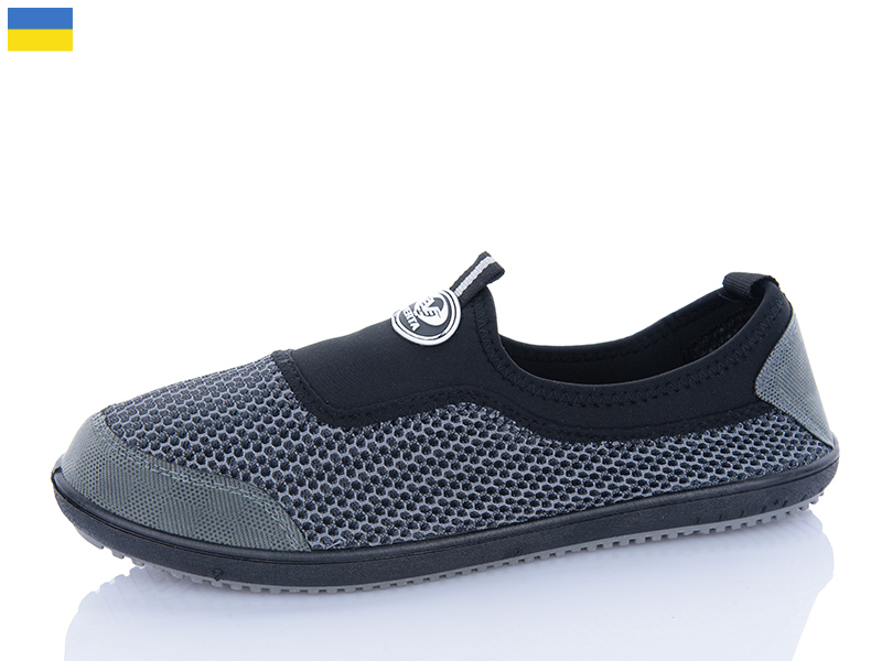 Кроссовки M&L ALEX14 (41-45) AT3 чорний-сірий (лето)