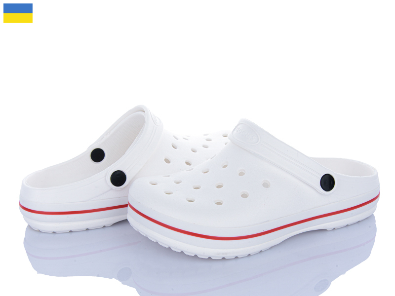 Кроксы Roks (36-41) 324 білий (лето)