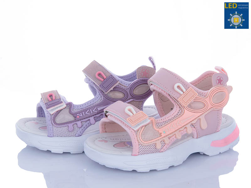 Босоножки Poni Kids (26-31) 2630-2D mix LED (лето)