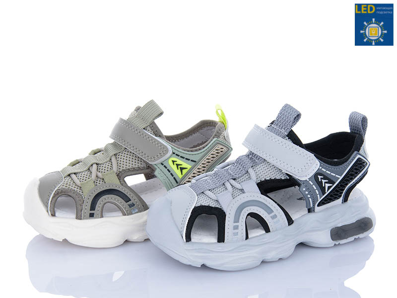 Босоножки Poni Kids (27-32) 2637-4A mix LED (лето)