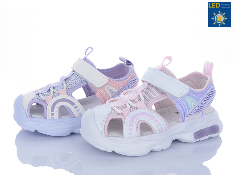 Босоножки Poni Kids (27-32) 2637-4D mix LED (лето)