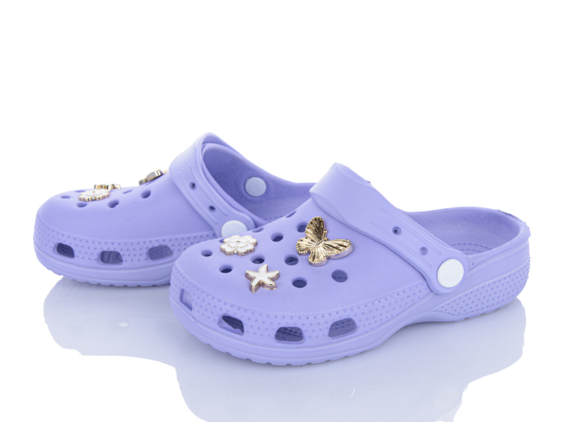 Кроксы BabyShop (31-35) 128-3 purple (лето)
