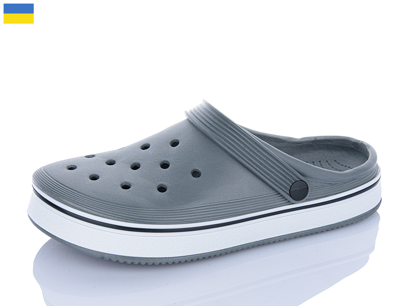 Кроксы ALEX M&L (41-46) ML5001 сірий (лето)