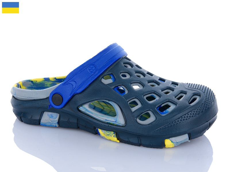 Кроксы Inblu (40-45) 308 папуга т.синій (лето)