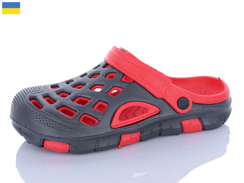 Кроксы Inblu (40-45) 308 сір-червоний (лето)