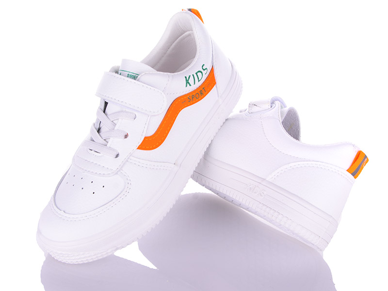 Кеды VIOLETA (31-37) Q45-M132 white-orange (деми)