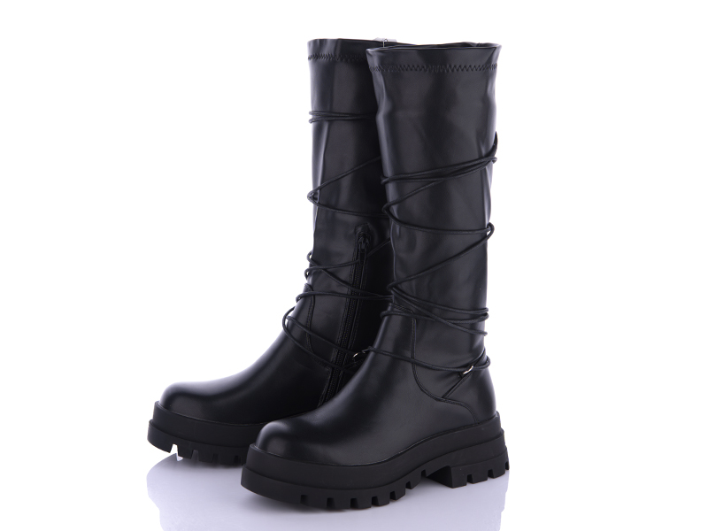 Сапоги VIOLETA (36-41) M606-1 black (деми)