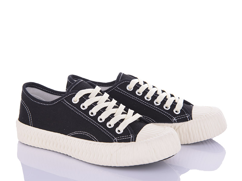 Кеды VIOLETA (35-40) G11-B876 black-white (деми)