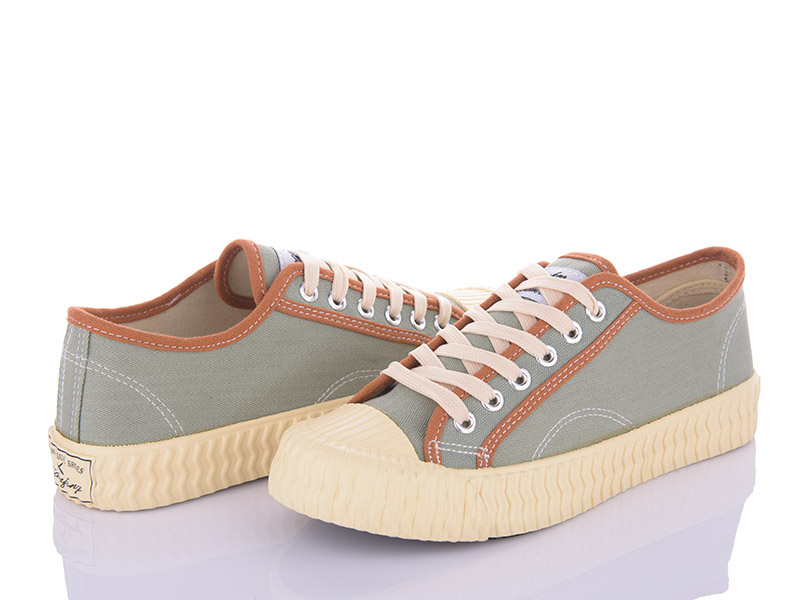 Кеды VIOLETA (35-40) G11-B876 ar.green-beige (деми)