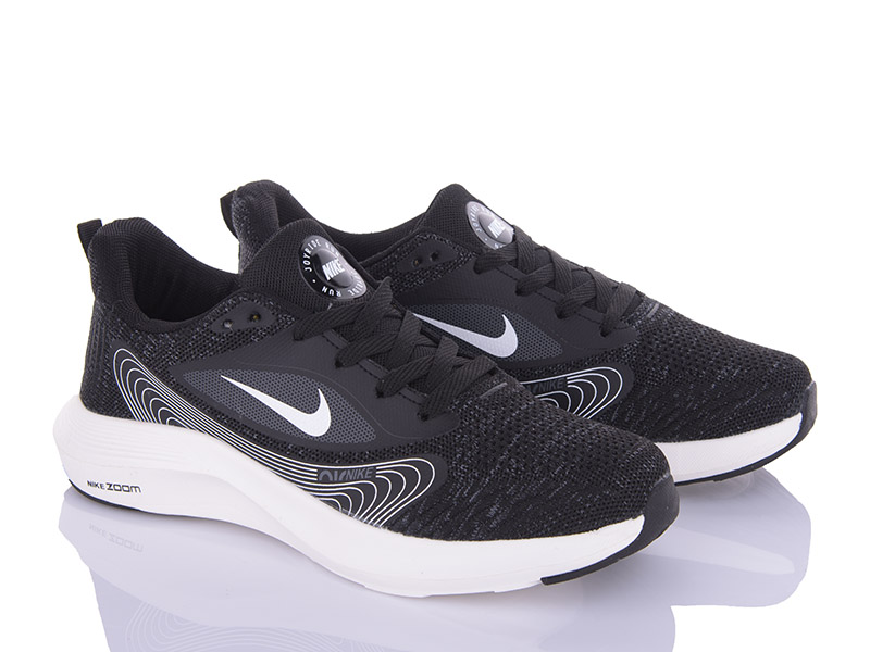 Кроссовки VIOLETA (40-44) S3-S158 black-white (лето)