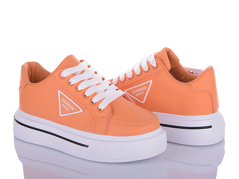 Кроссовки VIOLETA (36-41) 177-25 orange-white (деми)