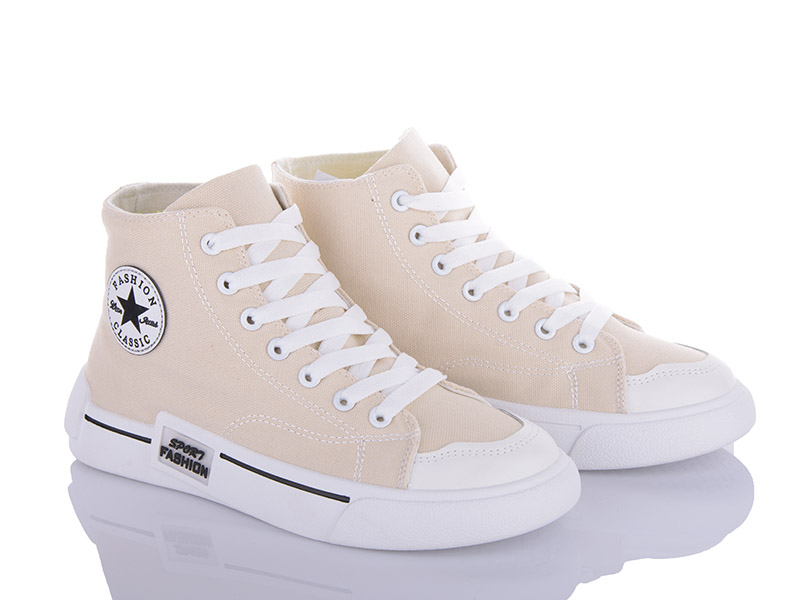 Кроссовки VIOLETA (36-41) 177-26 beige-white (лето)