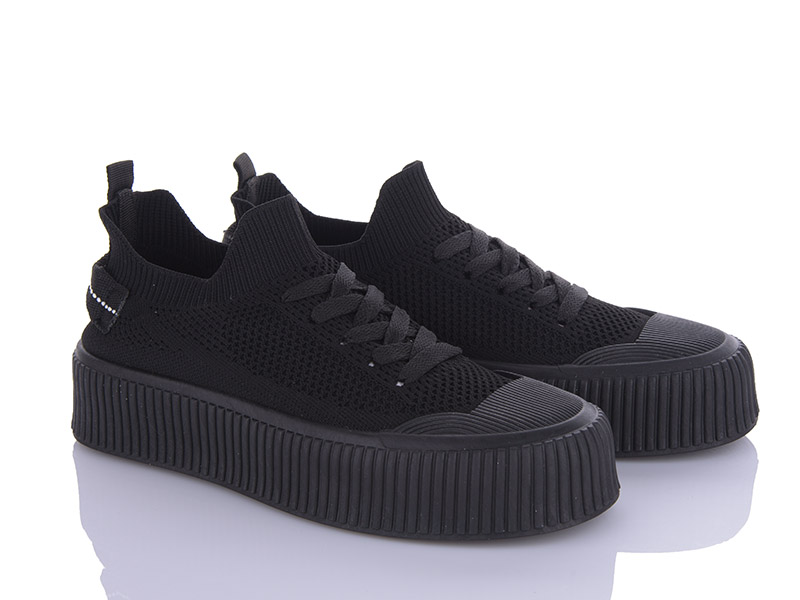 Кроссовки VIOLETA (36-41) 20-942 black (деми)