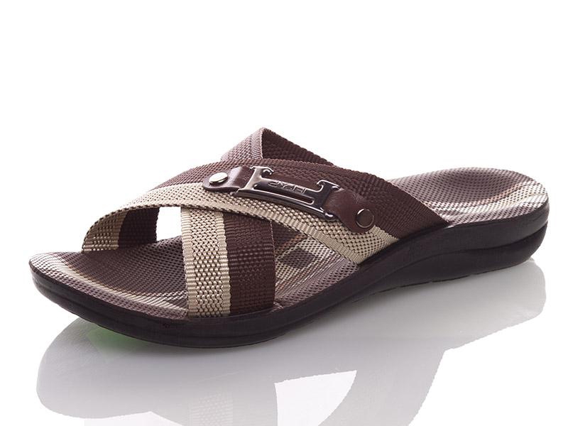 Шлепанцы Malibu (40-44) 007 brown (лето)