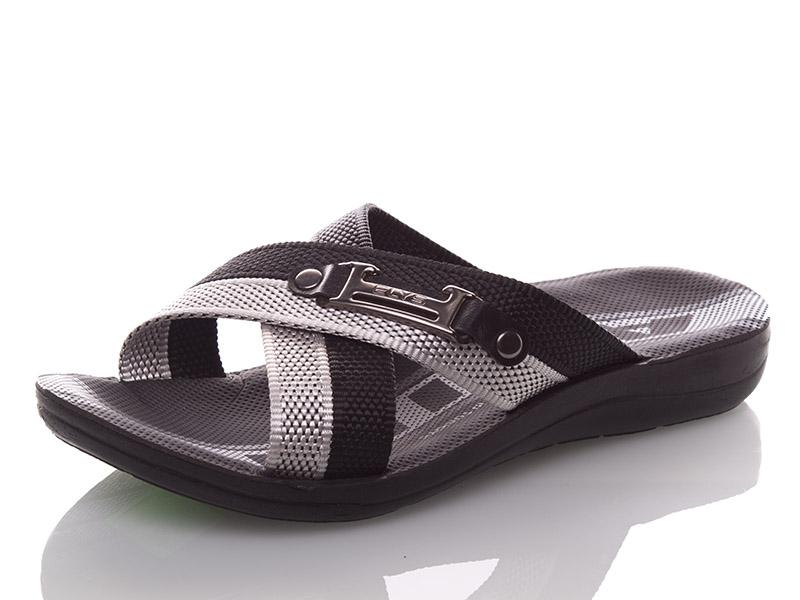 Шлепанцы Malibu (40-44) 007 black (лето)