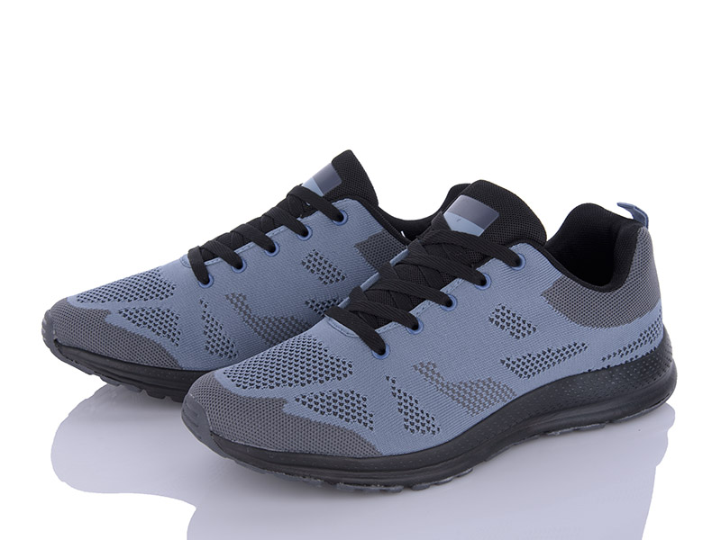 Кроссовки VIOLETA (40-45) 24-151 grey-blue (лето)