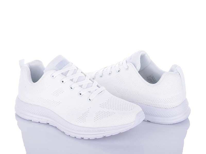 Кроссовки VIOLETA (40-45) 24-151 white (лето)