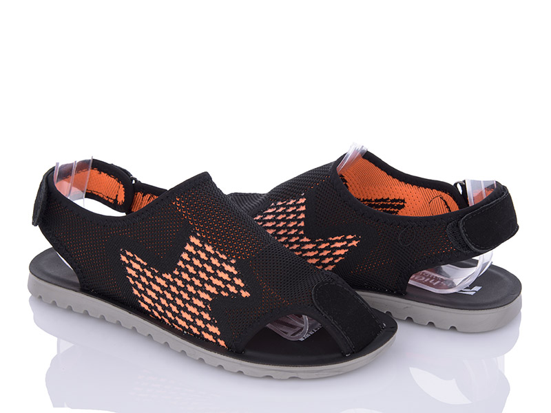 Сандалии VIOLETA (40-45) M201-10 black-orange (лето)