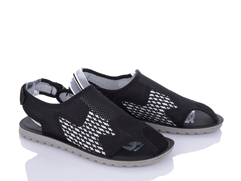 Сандалии VIOLETA (40-45) M201-10 black-white (лето)