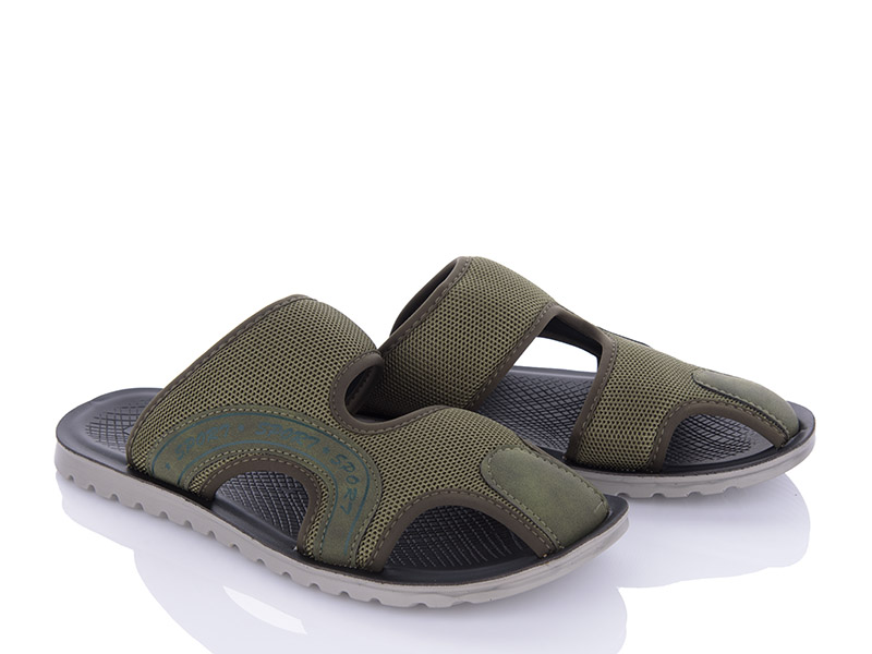 Шлепанцы VIOLETA (40-45) M201-4 army-green (лето)