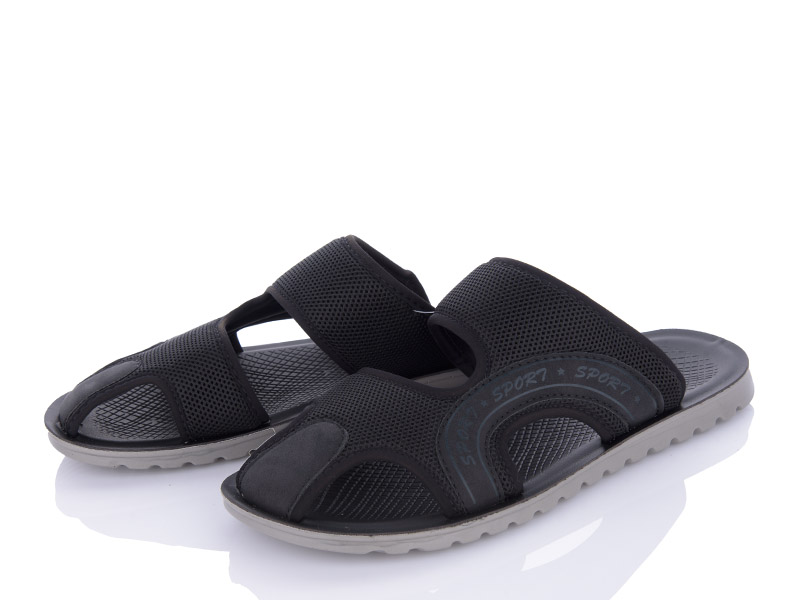 Шлепанцы VIOLETA (40-45) M201-4 black (лето)