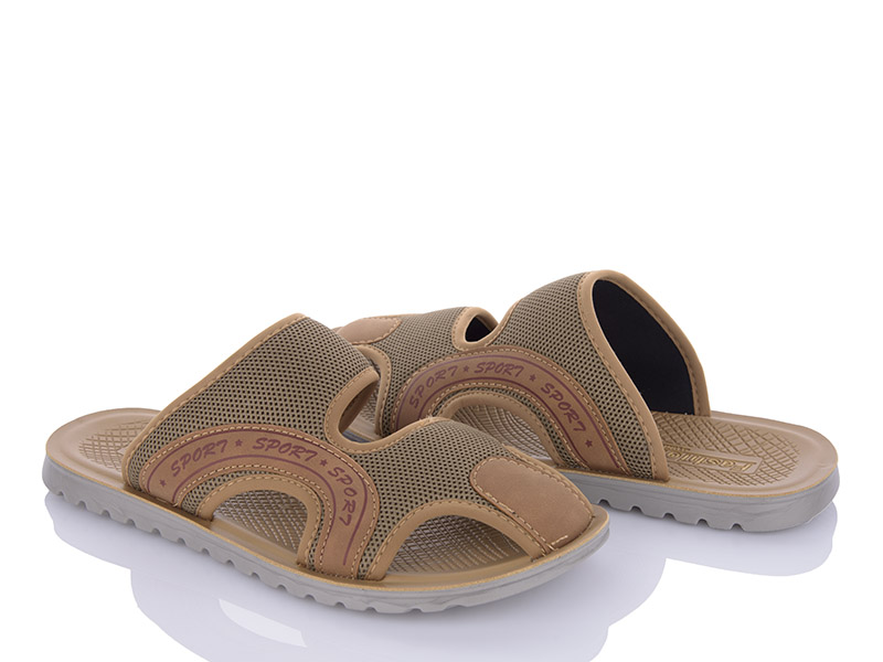 Шлепанцы VIOLETA (40-45) M201-4 brown (лето)