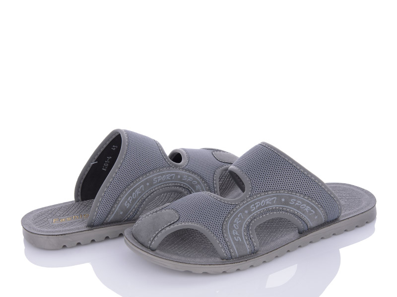Шлепанцы VIOLETA (40-45) M201-4 grey (лето)