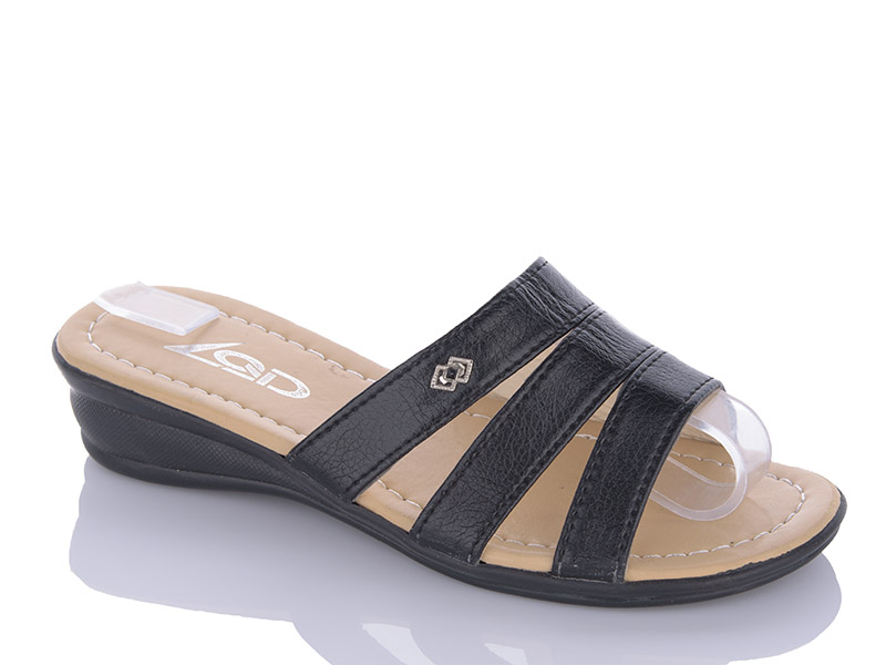 Шлепанцы RGP (37-42) 361 black (лето)