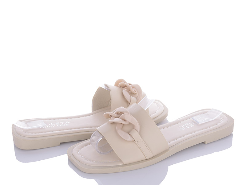 Шлепанцы VIOLETA (36-41) 197-121 beige (лето)