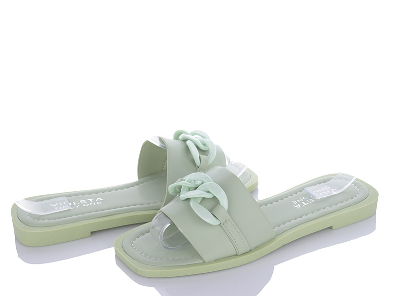 Шлепанцы VIOLETA (36-41) 197-121 green (лето)