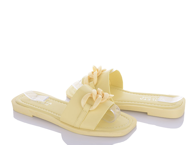 Шлепанцы VIOLETA (36-41) 197-121 yellow (лето)