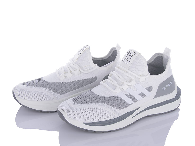 Кроссовки VIOLETA (39-44) S6-996 white-grey (лето)