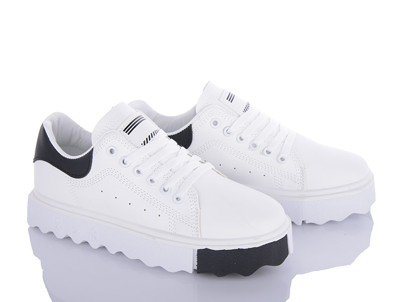 Кроссовки VIOLETA (36-41) 169-19 white-black (деми)