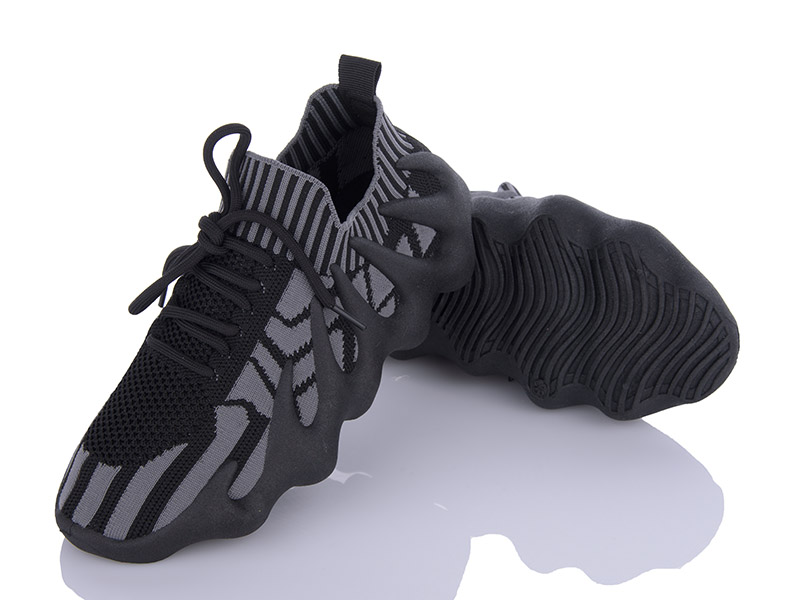 Кроссовки VIOLETA (36-40) Y145-450-7 black-grey (лето)