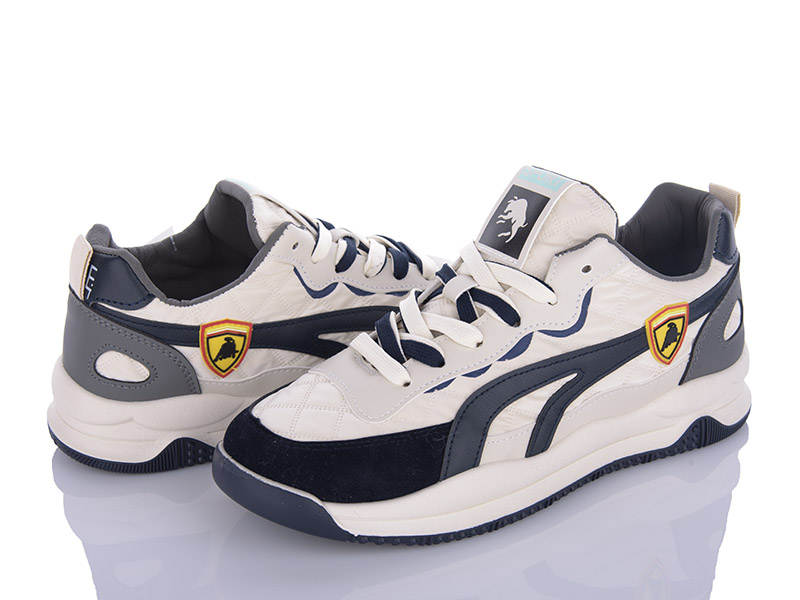 Кроссовки VIOLETA (40-44) Y153-TJ666 beige-blue (деми)