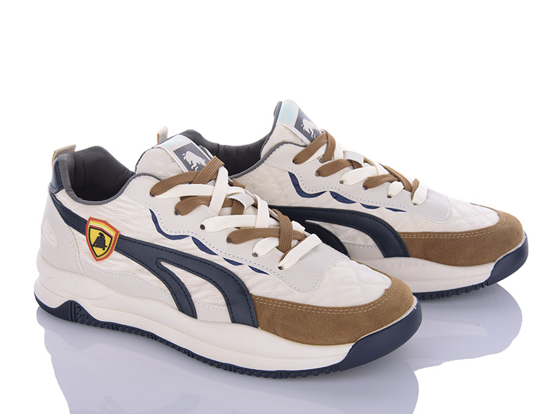 Кроссовки VIOLETA (40-44) Y153-TJ666 beige-khaki (деми)