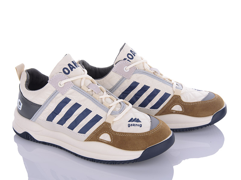 Кроссовки VIOLETA (40-44) Y154-TJ999 beige-khaki (деми)