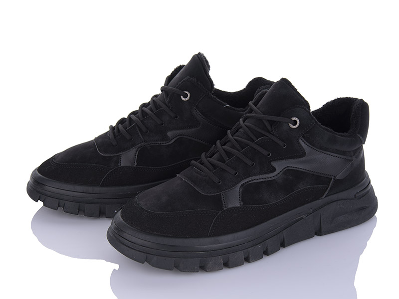 Кроссовки VIOLETA (40-45) 9-772 black (деми)