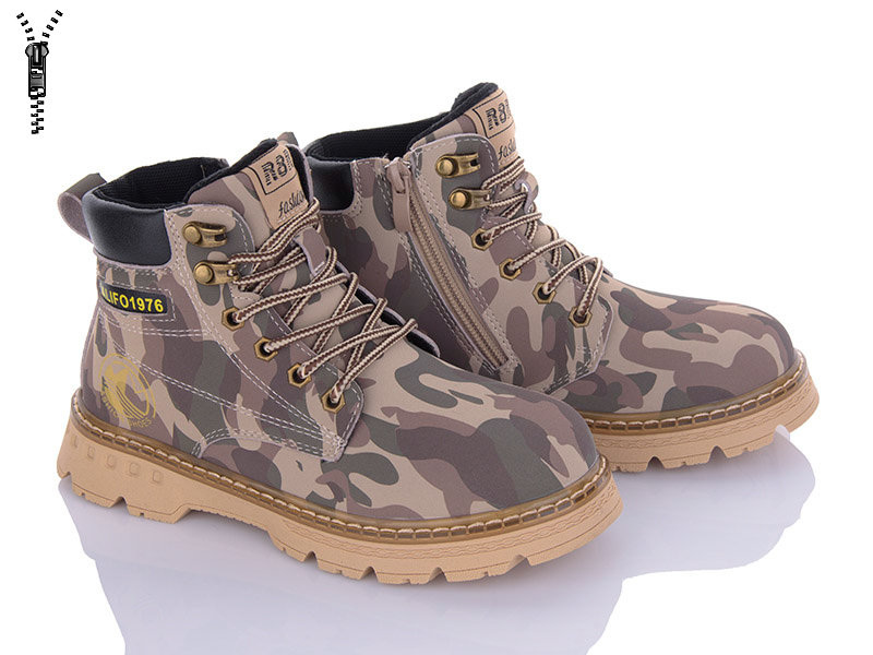 Ботинки VIOLETA (32-37) Y160-B8090-1 ar.green-beige (деми)