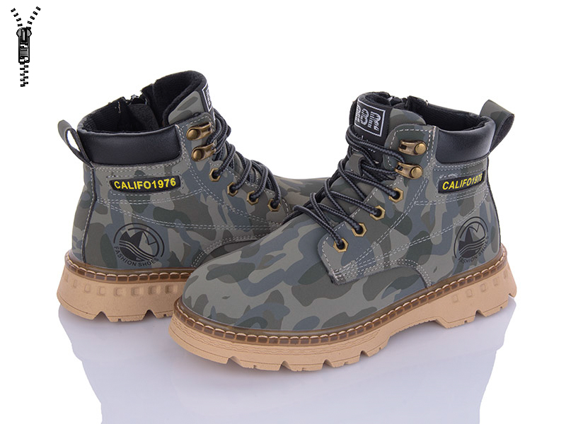 Ботинки VIOLETA (32-37) Y160-B8090-1 army green (деми)