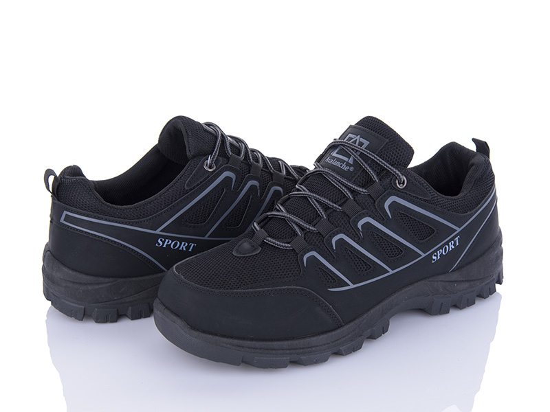Кроссовки VIOLETA (40-45) 9-776 black (деми)