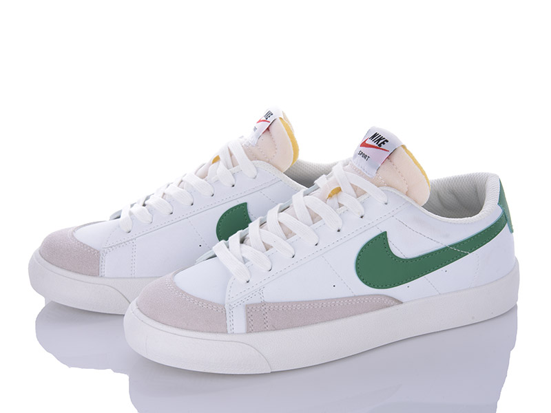 Кроссовки VIOLETA (40-45) 186-16 white-green (деми)