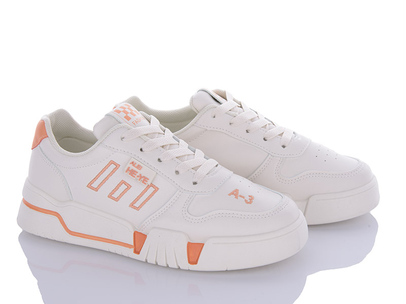 Кроссовки VIOLETA (36-41) 149-12 beige-orange (деми)