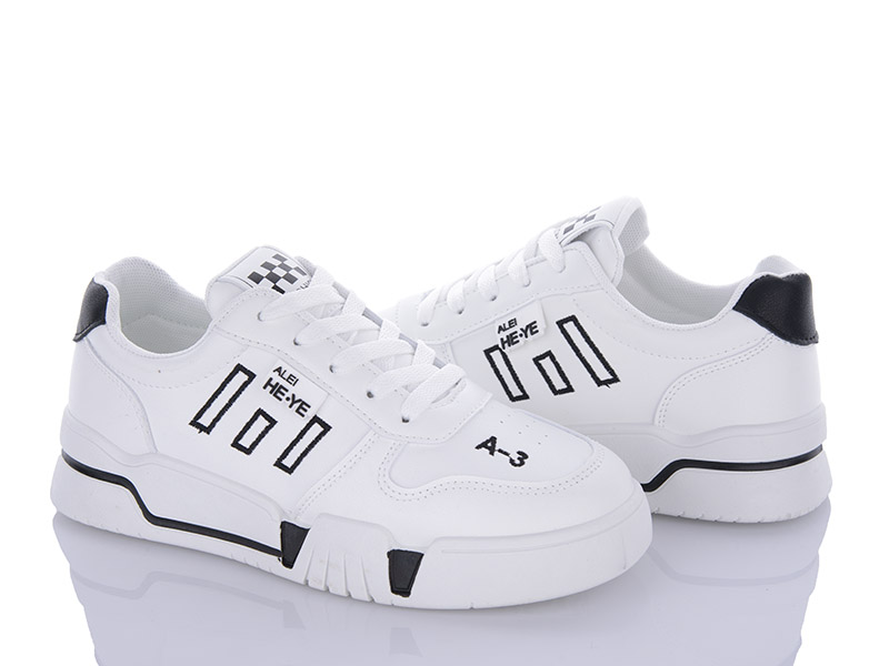 Кроссовки VIOLETA (36-41) 149-12 white-black (деми)