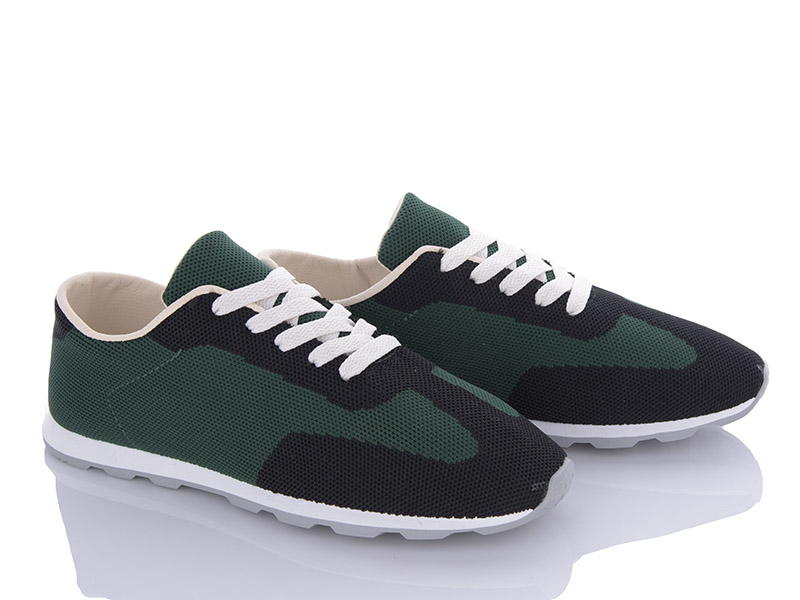 Кроссовки VIOLETA (36-41) 176-0-176-23 black-green (деми)