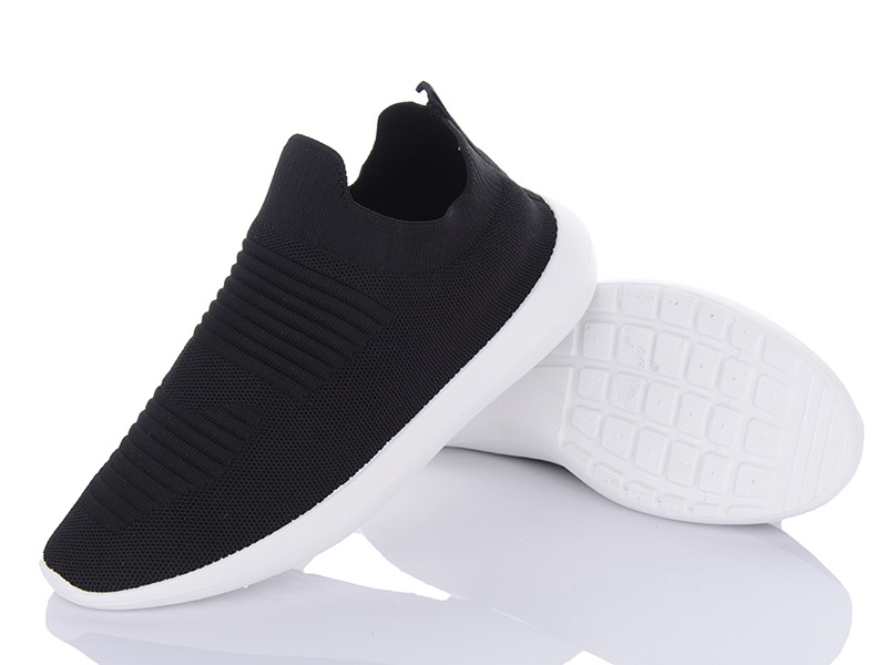 Кроссовки VIOLETA (40-45) 4-481 black (лето)