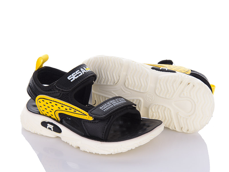 Босоножки VIOLETA (27-31) DL43-B08 black-yellow (лето)