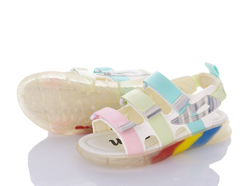 Босоножки VIOLETA (32-37) PL16-CB18122 pink-green (лето)